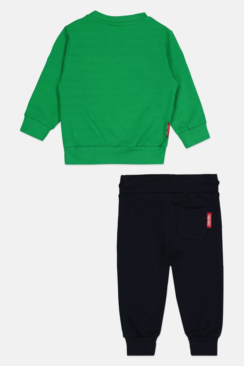 guru G99 By Guru Toddlers Boy 2 Pieces Graphic Print Sweatshirt With Bottom Set, Multicolor - Image 2